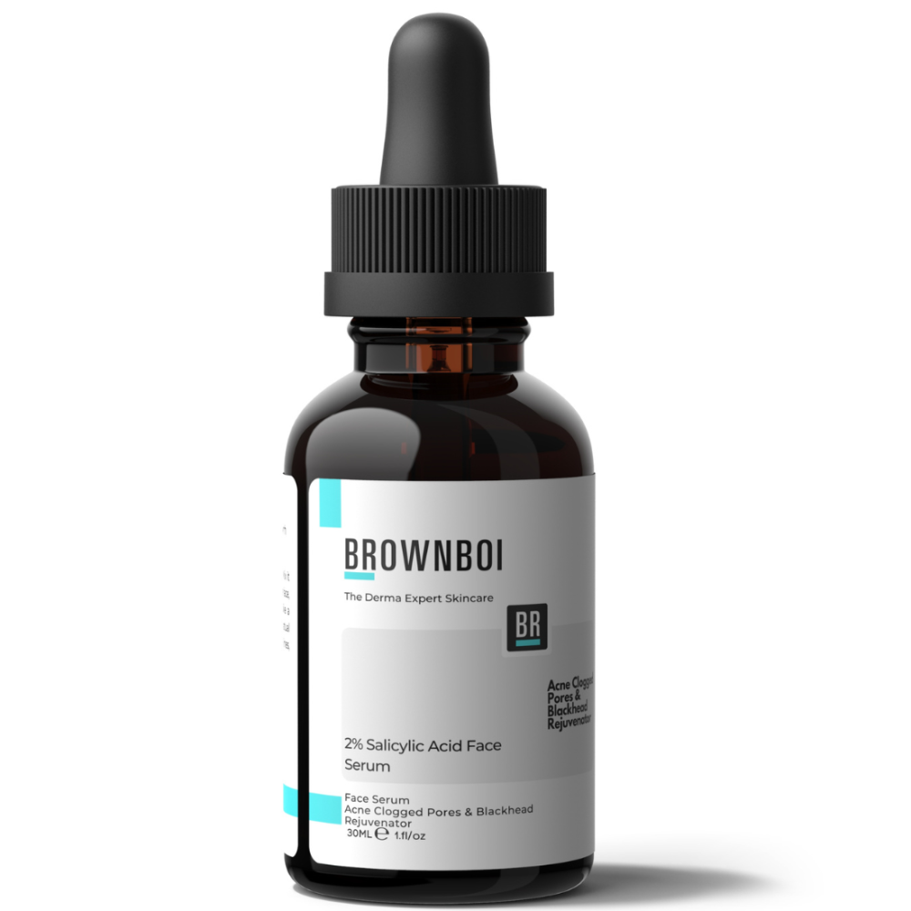 BrownBoi 2% Salicylic Acid Face Serum, The Deep Pores Acne & Blackheads Rejuvenator