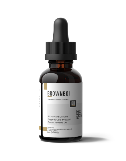 BrownBoi 100% Plant Derived Organic Cold-Pressed Sweet Almond Oil