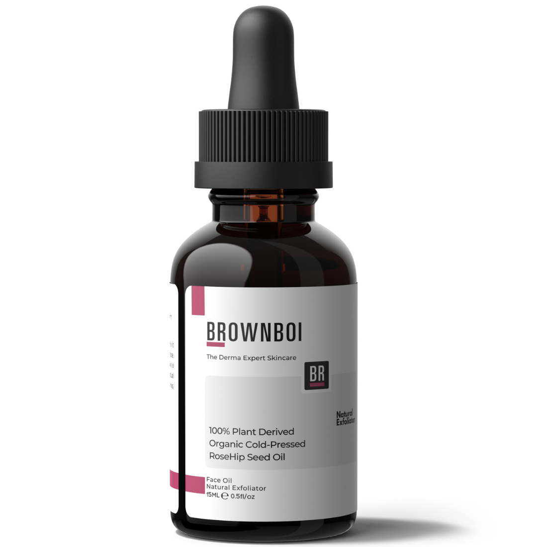 BrownBoi 100% Plant Derived Organic Cold-Pressed RoseHip Seed Oil, Face Oil Natural Exfoliator