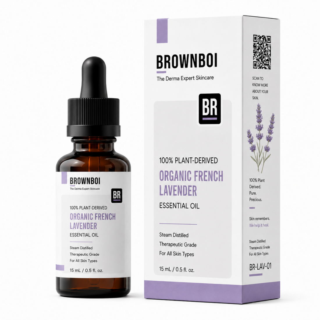 BrownBoi 100% Plant-Derived Organic French Lavender Essential Oil