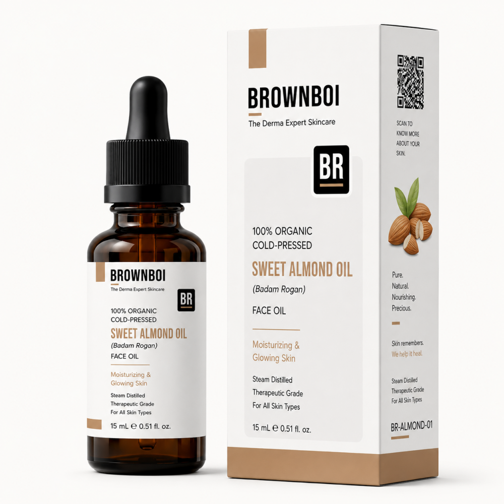 BrownBoi 100% Plant Derived Organic Cold-Pressed Sweet Almond Oil