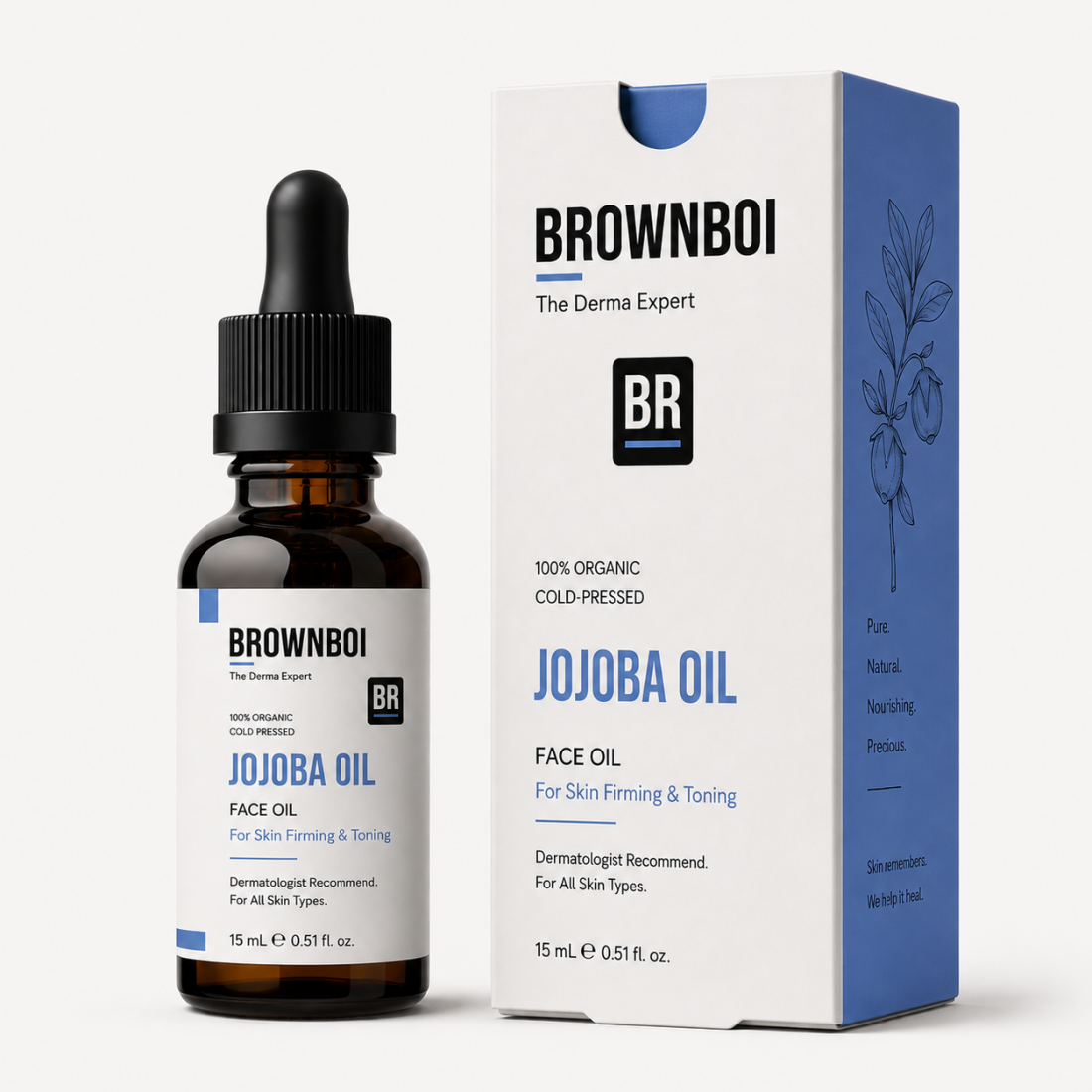 100% Organic Cold Pressed Jojoba Oil - Skin Friming & Toning